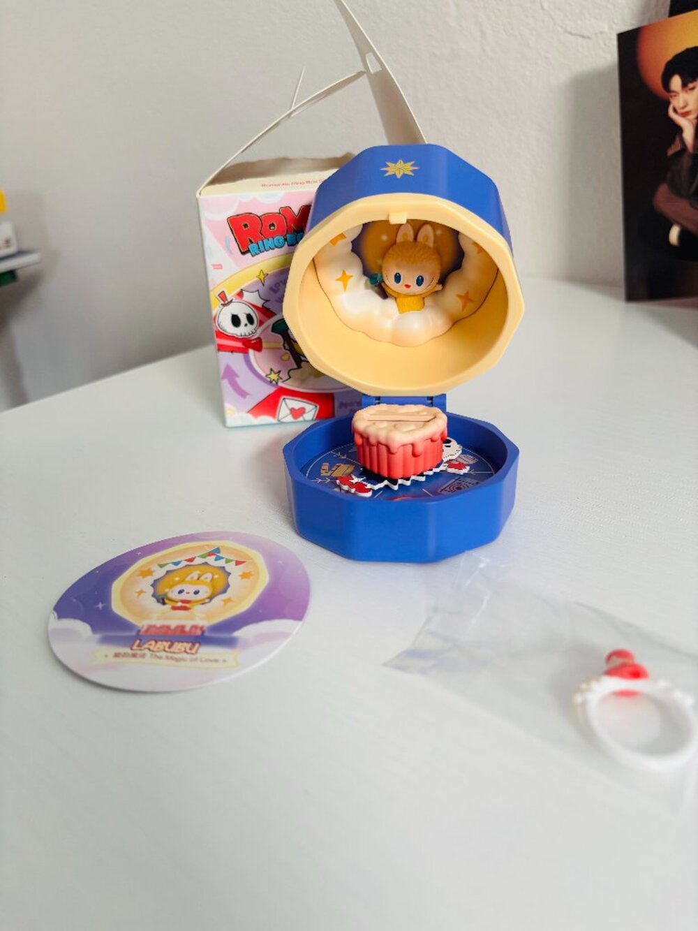 Pop Mart Labubu Romantic Ring Box Series 4 The Magic of Love Confirmed OPEN BOX